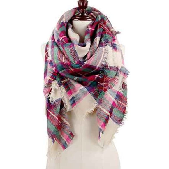 plaid blanket scarf - Picture 1 of 2